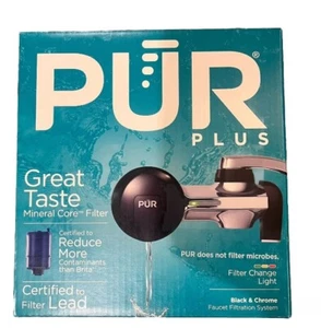 PUR PLUS Faucet Filtration System Black & Chrome PFM200B (NEW) - Picture 1 of 4