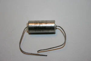 VINTAGE SPRAGUE 150D SOLID TANTALUM 120UF 15V CAPACITOR FD2J6 - Picture 1 of 1
