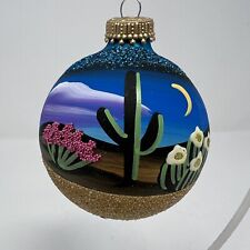 Southwest Ornaments by Brenda J. Schodt Arizona Sunrise Green Cactus signed