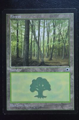Magic The Gathering MTG FOREST (SLANTED TREE) Portal LP Lightly Played - Image 1 of 2