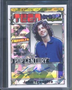 JOHN TRAVOLTA 2024 LEAF POP CENTURY White Autograph AUTO Teen Dream #'d 1/1 - Picture 1 of 2