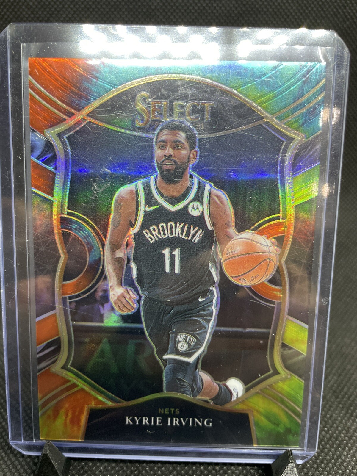 2020-21 Panini Select Concourse Tie-Dye Prizm 22/25 Kyrie Irving #42