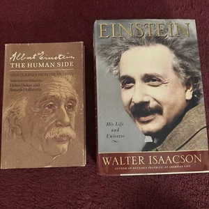 Albert Einstein The Human Side By Dukas And Hoffman And Einstein By Isaacson - Picture 1 of 11