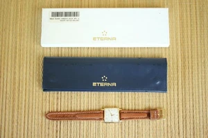 AOK ETERNA-MATIC CENTENAIRE 14K GOLD FILLED CASE WHITE DATE DIAL + WATCH BOX SET - Picture 1 of 18