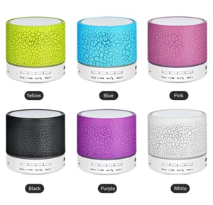 Portable Bluetooth Speakers Led light smart wireless Mini Speaker 2.5" FM radio - Picture 1 of 5