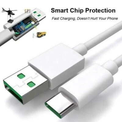 GENUINE OPPO VOOC USB TYPE C CHARGING CABLE LEAD FOR OPPO FIND X2 X3 NEO PRO - Image 1 of 4