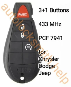 3+1 BUTTON. Chrk08B. . FOBIK REMOTE KEY FOR CHRYSLER . for  Dodge. for Jeep. - Picture 1 of 1