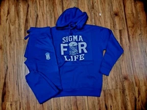 Phi Beta Sigma Fraternity Pullover Hoodie Blue Phi Beta Sigma 4 Life Jogger Set - Picture 1 of 1