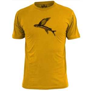 Mens Flying Fish Sketch T Shirt Ray Finned - Picture 1 of 4