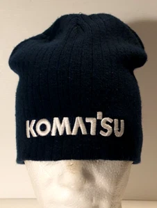 KOMATSU Construction, Mining, Forestry, & Industrial Equipment Beanie Hat, Blue. - Picture 1 of 6