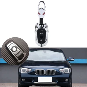 1x Silver Remote Key Fob Cover For BMW 1 2 3 4 5 6 7 Series X3 X4 M2 M3 M4 M5 M6 - Picture 1 of 14