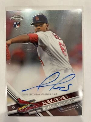 2017 Topps Chrome Rookie Auto ALEX REYES #RA-AR (Cardinals) - Image 1 of 2