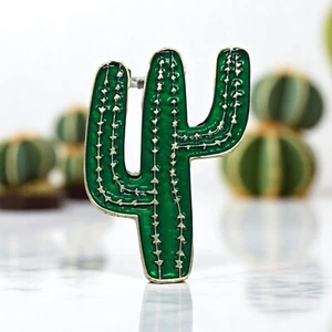 New Enamel Saguaro Cactus Brooch – B469 - Picture 1 of 2