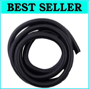200 Count, ½ Inch x 100 Ft Black Split Flex Tubing for Safe Wiring Management - Picture 1 of 9