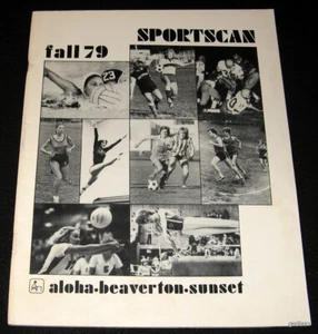 ALOHA BEAVERTON SUNSET 1979 HIGH SCHOOL SPORTSCAN FOOTBALL SPORT YEARBOOK OREGON - Bild 1 von 2