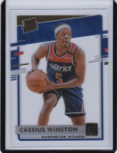 2020-21 Clearly Donruss Gold Rated Rookie #82 Cassius Winston - Wizards - Imagen 1 de 1