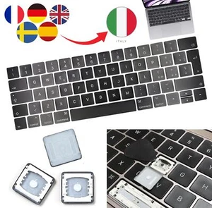 Kit sostituzione tasti conversione tastiera italiano x Apple Macbook A1989 A1990 - Picture 1 of 10
