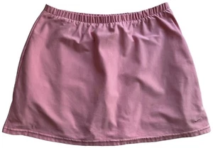 Nike Dri Fit Golf Skirt Skort Womens L Pink Built in Shorts Upside Down Pockets - Picture 1 of 16