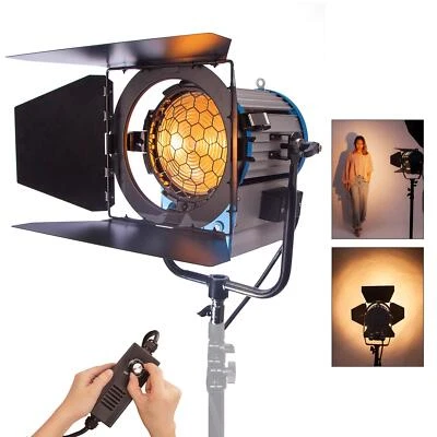 Studio Spotlight 2000W Dimmable Professional Fresnel Tungsten Video Lighting UK - Image 1 of 4