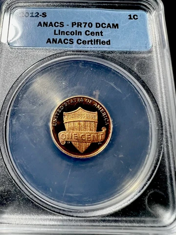 2012 S Shield Penny DCAM PR70 Cover