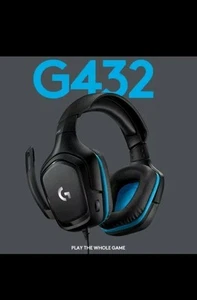 Logitech G432 DTS X 7.1 Surround Sound Kabelgebunden Gaming Headset Kunstleder - Bild 1 von 3
