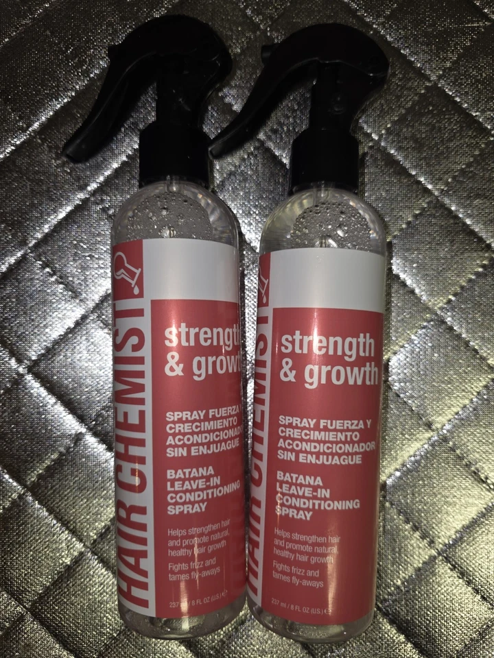 Acondicionador spray Hair Chemist Strength & Growth Batana sin enjuague 8 fl oz lote 2 Foto 1 de 3