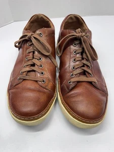 Allen Edmonds Port Washington 2664 Sneaker Men's 8D Brown Leather Lace Up Shoe - Picture 1 of 13