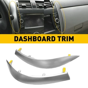 1Pair Upper Side Central Dashboard Trim Strip 2009-12 13 For Toyota Corolla EW - Picture 1 of 12