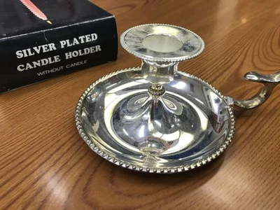PORTACANDELE PLACCATO ARGENTO - Immagine 1 di 4