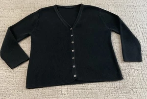 THE LIMITED SWEATER BLACK 100% COTTON SIZE SMALL SEE PICTURES For Measurements - Picture 1 of 12