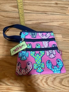 N. Gil Multi Pocket Crossbody helle Farben verstellbarer Riemen - Hummer - Bild 1 von 6