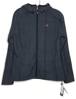 Chaqueta softshell New Balance para mujer M elástica con capucha resistente al agua forrada de vellón Foto 1 de 4
