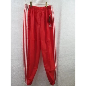 NWT Rare Adidas Vintage Nylon Red Track Pants Youth XL YXL - Picture 1 of 9