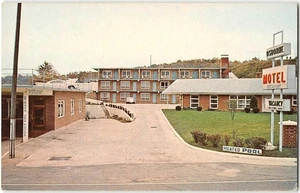 OSBORNE MOTEL & RESTAURANT Independence, VA Roadside Chrome 1960s Postcard - Bild 1 von 2