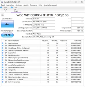 23 Stück Konvolut Festplatten gebraucht 1TB: 23x WD 3,5 Zoll SATA 3 / III, HDD - Bild 1 von 23