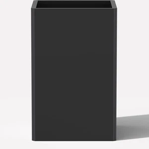 26" Tall Planters, Outdoor&Indoor Black Planter Pots, Durable All-Weather - Picture 1 of 8
