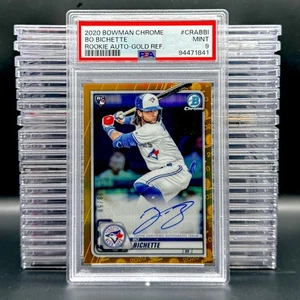 2020 Bowman Bo Bichette Chrome Rookie Autographs Gold Refractor #/50 RC PSA 9 - Bild 1 von 2