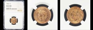1908 1C NGC MS65RB- PQ INDIAN HEAD CENT