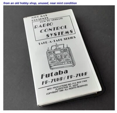 Rare VHS TAPE Mike Mas How to Operate Radio Control Systems Futaba FP-7UHP / UHF - Image 1 of 3