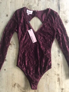 BOHEMIAN BODYSUIT LACE SZ 4 HOT FOR FALL L@@K! NWT - Picture 1 of 7
