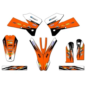2007 XCF-W VELOCITY Orange Senge Graphics Kit Compatible with KTM - Picture 1 of 10
