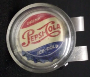 VTG PEPSE COLA ADVERTISING STEERING WHEEL SUICIDE KNOB SPINNER AUTO HOT ROD b - Picture 1 of 4