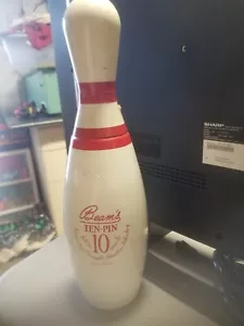 Vintage Beam's Ten-Pin 10 Whiskey Bowling Pin leer Dekanter - Bild 1 von 4
