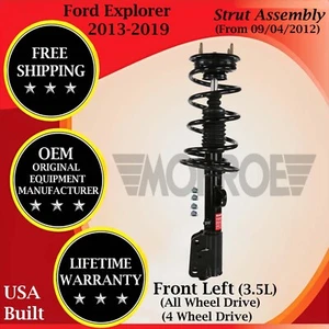Monroe OEM Front Left Strut For 2013-2019 Ford Explorer Lifetime Warranty - Picture 1 of 7