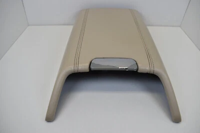 Lincoln Navigator 2003-2006 consola delantera cuero beige reposabrazos tapa OEM Foto 1 de 4