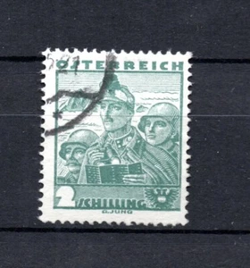 Osterreich 1934 Freimarke 584 Volkstrachten 2 Shilling graugrun gebraucht - Picture 1 of 2