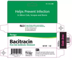(4PK) Perrigo Bacitracin First Aid Antibiotic Ointment, 1 Oz 345802060037VL - Picture 1 of 1