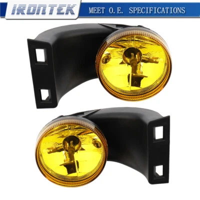 Par de luces antiniebla ámbar Irontek para Dodge RAM 2500 3500 1994-2002 Foto 1 de 4