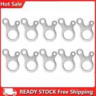 10X Outdoor Camping Tent Rope Buckles Tensioner Fastener (Silver)