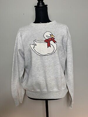 Vintage 90s Crewneck Sweatshirt Size Large Mother Goose Print Pro Spirit Select • 24.95€